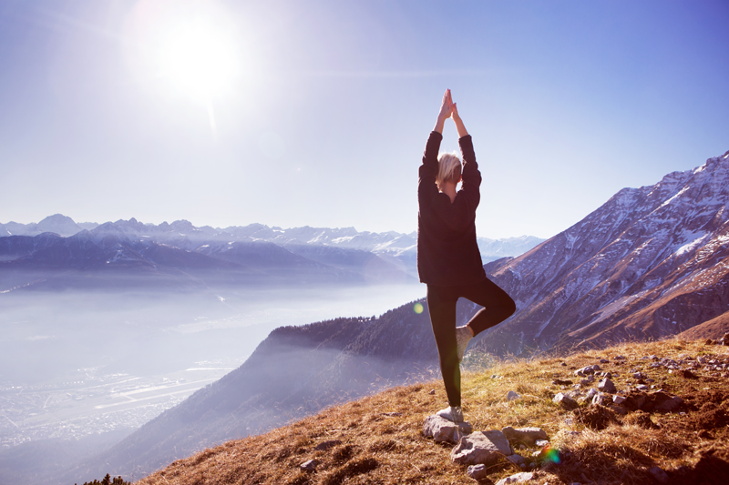 Le yoga en montagne